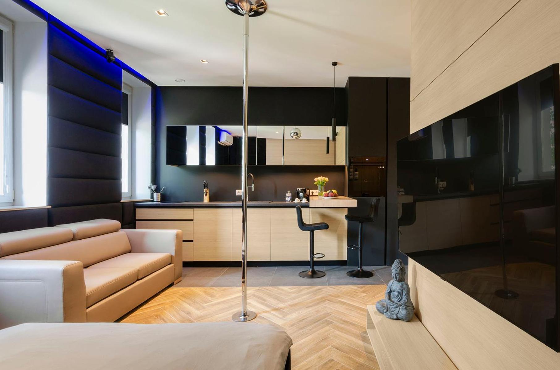 Lupoapartments Z Jacuzzi Pole Dance Leczycka 29 Klimatyzacja Parking Dostep Na Kod Lodž Pokoj fotografie